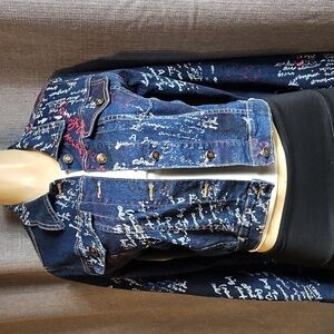 VINTAGE PLAYBOY GRAPHIC JEAN JACKET SIZE LGE